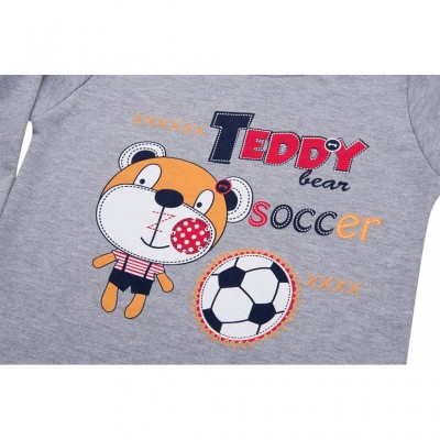 Набор детской одежды Breeze кофта с брюками "Teddy Soccer" (8089-92B-gray-red)