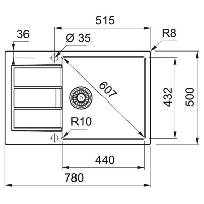 Franke Sirius 2.0 S2D 611-78 XL[143.0621.336]