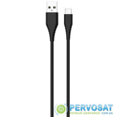 Дата кабель ColorWay USB 2.0 AM to Micro 5P 1.0m black (CW-CBUM025-BK)