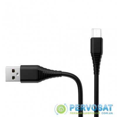 Дата кабель ColorWay USB 2.0 AM to Micro 5P 1.0m black (CW-CBUM025-BK)