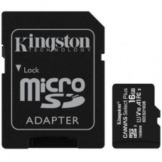 Карта пам'яті Kingston 2x16GB microSDHC Class 10 UHS-I Canvas Select Plus (SDCS2/16GB-2P1A) Карта пам'яті Kingston 2x16GB microSDHC Class 10 UHS-I Canvas Select Plus (SDCS2/16GB-2P1A)