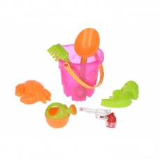 Same Toy Набір для гри з піском Ведерце рожеве (7 од.)