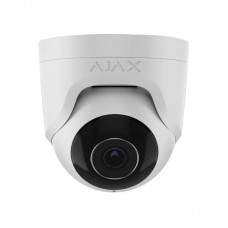 IP-Камера дротова Ajax TurretCam, 5мп, 4мм, Poe, True WDR, IP 65, ІЧ 35м, аудіо, кут огляду 75°до 85°, купольна, біла IP-Камера дротова Ajax TurretCam, 5мп, 4мм, Poe, True WDR, IP 65, ІЧ 35м, аудіо, кут огляду 75°до 85°, купольна, біла