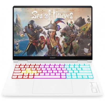 Ноутбук HP OMEN Transcend 14-fb1003ua 14" 3K OLED, Intel U9-285H, 64GB, F2048GB, NVD5070-8, DOS, білий