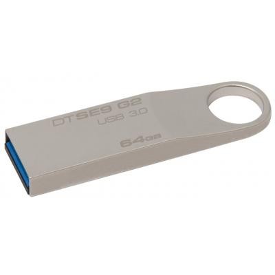 USB флеш накопитель Kingston 64GB DTSE9 G2 Metal Silver USB 3.0 (DTSE9G2/64GB)