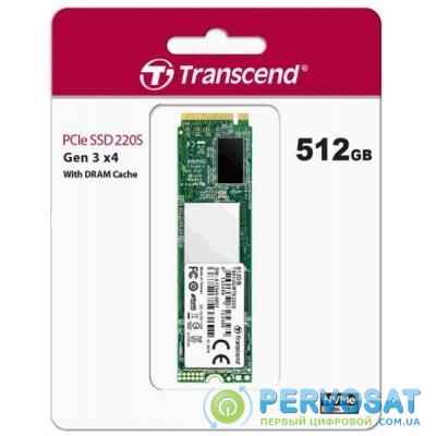 Накопитель SSD M.2 2280 512GB Transcend (TS512GMTE220S)