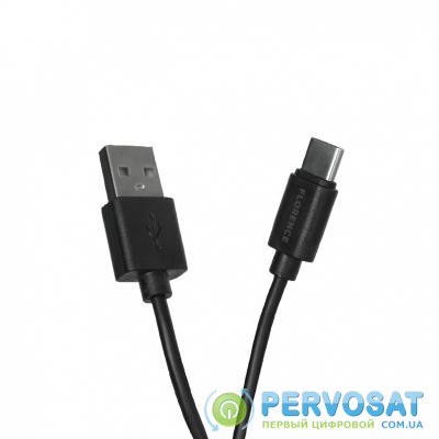 Дата кабель USB 2.0 AM to Type-C 1.0m 2A Black Florence (FL-2110-KT)