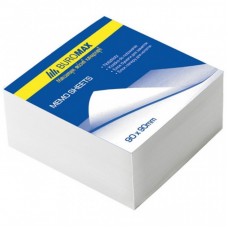 Папір для нотаток BUROMAX White 80х80х50мм, glued (BM.2204) Папір для нотаток BUROMAX White 80х80х50мм, glued (BM.2204)