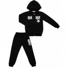 Спортивний костюм Breeze з паєтками (13097-134G-black) Спортивний костюм Breeze з паєтками (13097-134G-black)