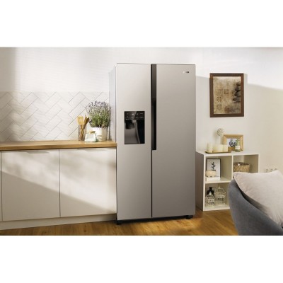 Холодильник Gorenje SBS, 179x68x91см, 2 дв., Х- 368л, М- 167л, A++, NF Plus, Інвертор, диспенсер, Дисплей, сірий