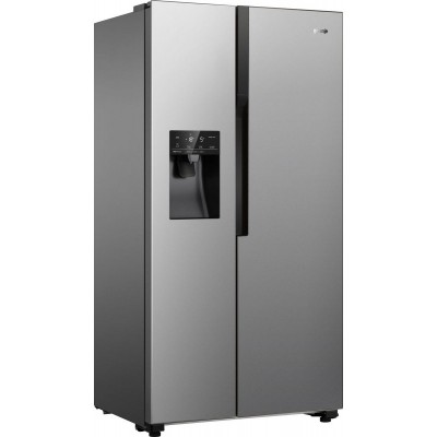 Холодильник Gorenje SBS, 179x68x91см, 2 дв., Х- 368л, М- 167л, A++, NF Plus, Інвертор, диспенсер, Дисплей, сірий