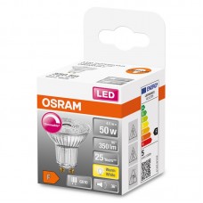 Лампа OSRAM LED GU10 4.5Вт 2700К 350Лм PAR16 димується STAR Лампа OSRAM LED GU10 4.5Вт 2700К 350Лм PAR16 димується STAR
