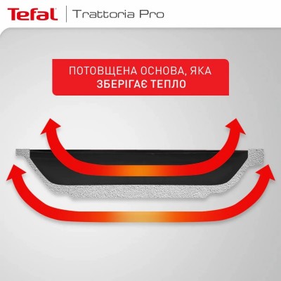 Сковорода Tefal Trattoria Pro, 26см, алюміній, бакеліт, сірий