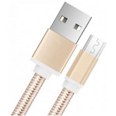 Дата кабель USB 2.0 AM to Micro 5P 1.0m nylon gold XoKo (SC-100m-GD) Дата кабель USB 2.0 AM to Micro 5P 1.0m nylon gold XoKo (SC-100m-GD)