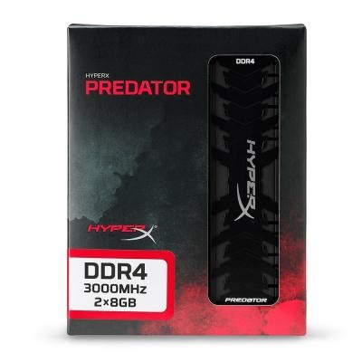 Модуль памяти для компьютера DDR4 16GB (2x8GB) 3000 MHz HyperX Predator HyperX (Kingston Fury) (HX430C15PB3K2/16)