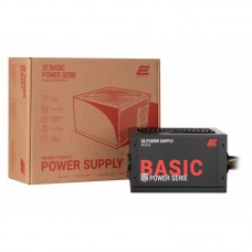 Блок живлення 2E BASIC POWER  (400W), 80%, 120mm, 1xMB 24pin(20+4), 1xCPU 8pin(4+4), 3xMolex, 4xSATA, 1xPCIe 8pin(6+2)