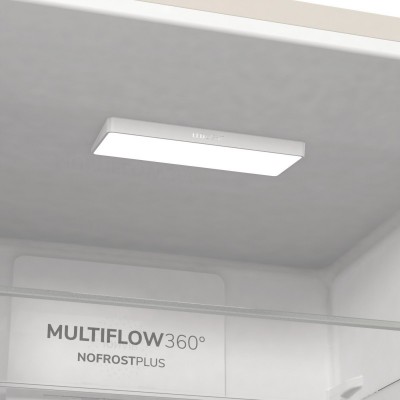 Холодильник з нижн. мороз. камерою Gorenje NRK6202AC4, 200х60х60см, 2 двері, 235( 96)л, А+, NoFrost+ , AdaptTech, Зона св-ті, LED Диспл зовнішній, ,бежевий