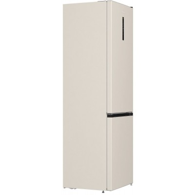 Холодильник з нижн. мороз. камерою Gorenje NRK6202AC4, 200х60х60см, 2 двері, 235( 96)л, А+, NoFrost+ , AdaptTech, Зона св-ті, LED Диспл зовнішній, ,бежевий