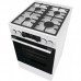 Плита Gorenje комбінована, 70л, 50x60см, дисплей, чавун, білий