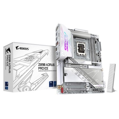 Материнська плата GIGABYTE Z890 AORUS PRO ICE s1851 Z890 4xDDR4 M.2 Wi-Fi BT HDMI DP ATX Материнська плата GIGABYTE Z890 AORUS PRO ICE s1851 Z890 4xDDR4 M.2 Wi-Fi BT HDMI DP ATX