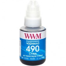 Чорнило WWM Canon GI-490, 140г Cyan (C490C) Чорнило WWM Canon GI-490, 140г Cyan (C490C)