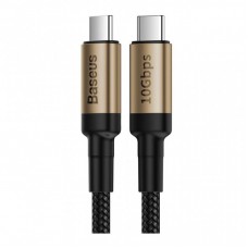 Дата кабель USB 3.1 Type-C to Type-C 1.0m 5A gold-black Baseus (CATKLF-SV1) Дата кабель USB 3.1 Type-C to Type-C 1.0m 5A gold-black Baseus (CATKLF-SV1)