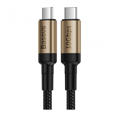 Дата кабель USB 3.1 Type-C to Type-C 1.0m 5A gold-black Baseus (CATKLF-SV1)