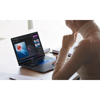 Ноутбук ASUS Zenbook Duo UX8406MA-QL104W 14&quot; FHD OLED, Intel Ultra 9 185H, 32GB, F2TB, UMA, Win11, Сірий