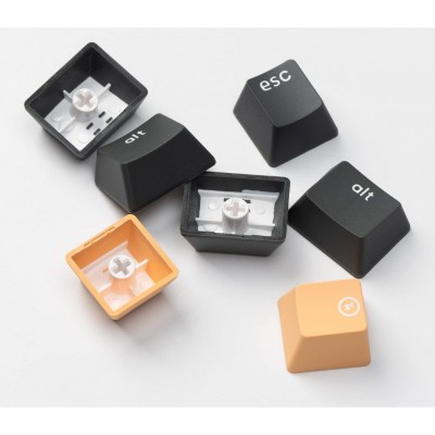 Клавіатура механічна Keychron C1 Pro 87Key, K pro Red, USB-A, QMK/VIA, Hot-swap, EN/UKR, RGB, чорний