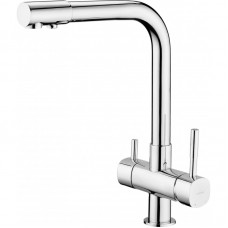 Змішувач для кухні Deante,  довж.виливу - 216мм, поворотний, 1+1фільтр, хром Змішувач для кухні Deante,  довж.виливу - 216мм, поворотний, 1+1фільтр, хром