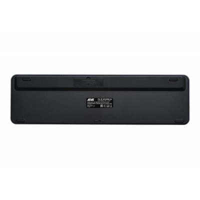 Клавіатура мембранна 2E KS240 110key, WL/BT, EN/UK, сіро-чорний