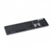 Клавіатура мембранна 2E KS240 110key, WL/BT, EN/UK, сіро-чорний