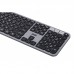 Клавіатура мембранна 2E KS240 110key, WL/BT, EN/UK, сіро-чорний