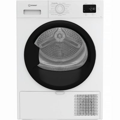 Сушильна машина Indesit тепловий насос, 8кг, A+, 54,5см, дисплей, білий