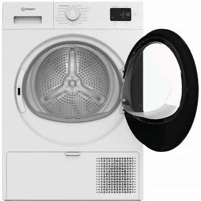 Сушильна машина Indesit тепловий насос, 8кг, A+, 54,5см, дисплей, білий