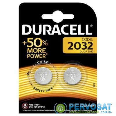 Батарейка Duracell CR 2032 / DL 2032 * 2 (5004349)