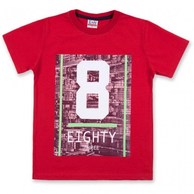 Футболка дитяча Breeze з шортами "Eighty" (8884-116B-red)