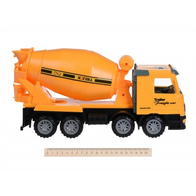 Машинка енерціонная Same Toy Truck Бетонозмішувач жовтий з бульдозером 98-88Ut-2