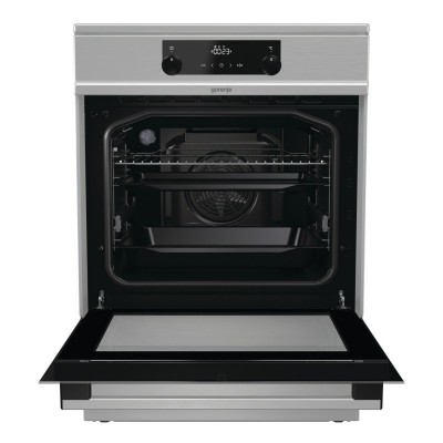 Плита Gorenje MEKIS610I/індукц/60х60/електрон.програматор/дух-71л/ електрозапалювання/гриль/поєднання конфорок/нержав. сталь