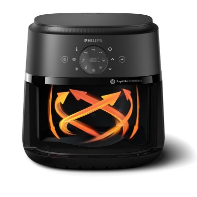 Мультипіч Philips Ovi Series 2000 1700Вт, чаша-6.2л, сенсорне управл., 13 авто. програм, пластик, чорний