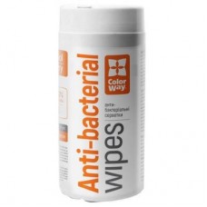 Серветки ColorWay for technique tub-100pcs anti-bacterial (CW-1077) Серветки ColorWay for technique tub-100pcs anti-bacterial (CW-1077)