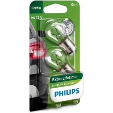 Лампа розжарювання Philips P21/5W LongLife EcoVision, 2шт/блістер Лампа розжарювання Philips P21/5W LongLife EcoVision, 2шт/блістер