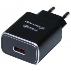 Зарядний пристрій Grand-X Quick Charge QС3.0 3.6V-6.5V 3A, 6.5V-9V 2A, 9V-12V 1.5A USB (CH-750B) Зарядний пристрій Grand-X Quick Charge QС3.0 3.6V-6.5V 3A, 6.5V-9V 2A, 9V-12V 1.5A USB (CH-750B)