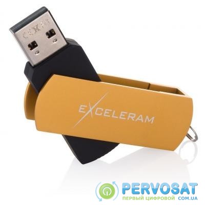 USB флеш накопитель eXceleram 8GB P2 Series Gold/Black USB 2.0 (EXP2U2GOB08)