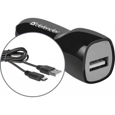 Зарядное устройство Defender UCC-12 black, 1xUSB, 5V / 1A+Micro (83590)