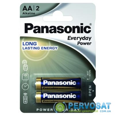 Батарейка PANASONIC AA LR06 Everyday Power * 2 (LR6REE/2BR)