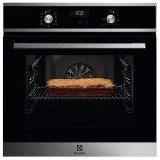 Духова шафа Electrolux електрична, 65л, A, дисплей, конвекція, телескопічні напрямні, чорний+нерж