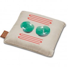 Масажна подушка Beurer для плечей, шиї, спини, ніг, літій- іонний акум., вага - 1,85кг, змінний чохол, бежевий