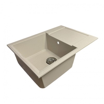 Набір кухонний Adamant Horizon Medium, штучний камінь, прямокут., з крилом, 700х500х230мм, чаша - 1, врізна, Avena + змішувач