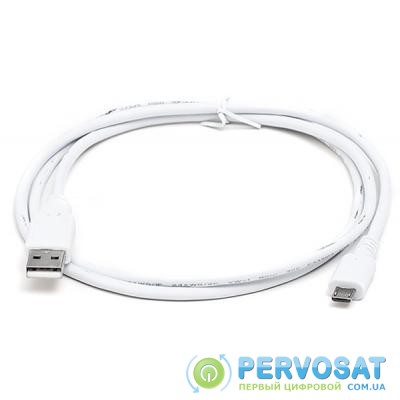 Дата кабель USB 2.0 AM to Micro 5P 1.0m Pro white REAL-EL (EL123500024)